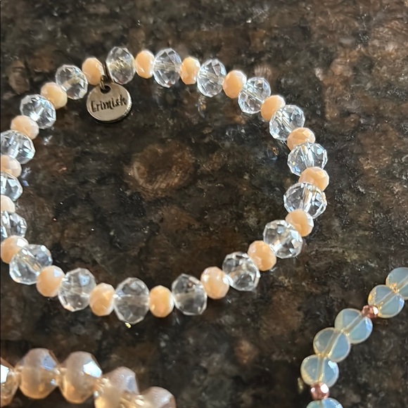 Set of 3 Eremish Cream Beaded Bracelets Jewelry Collection - Picture 4 of 4